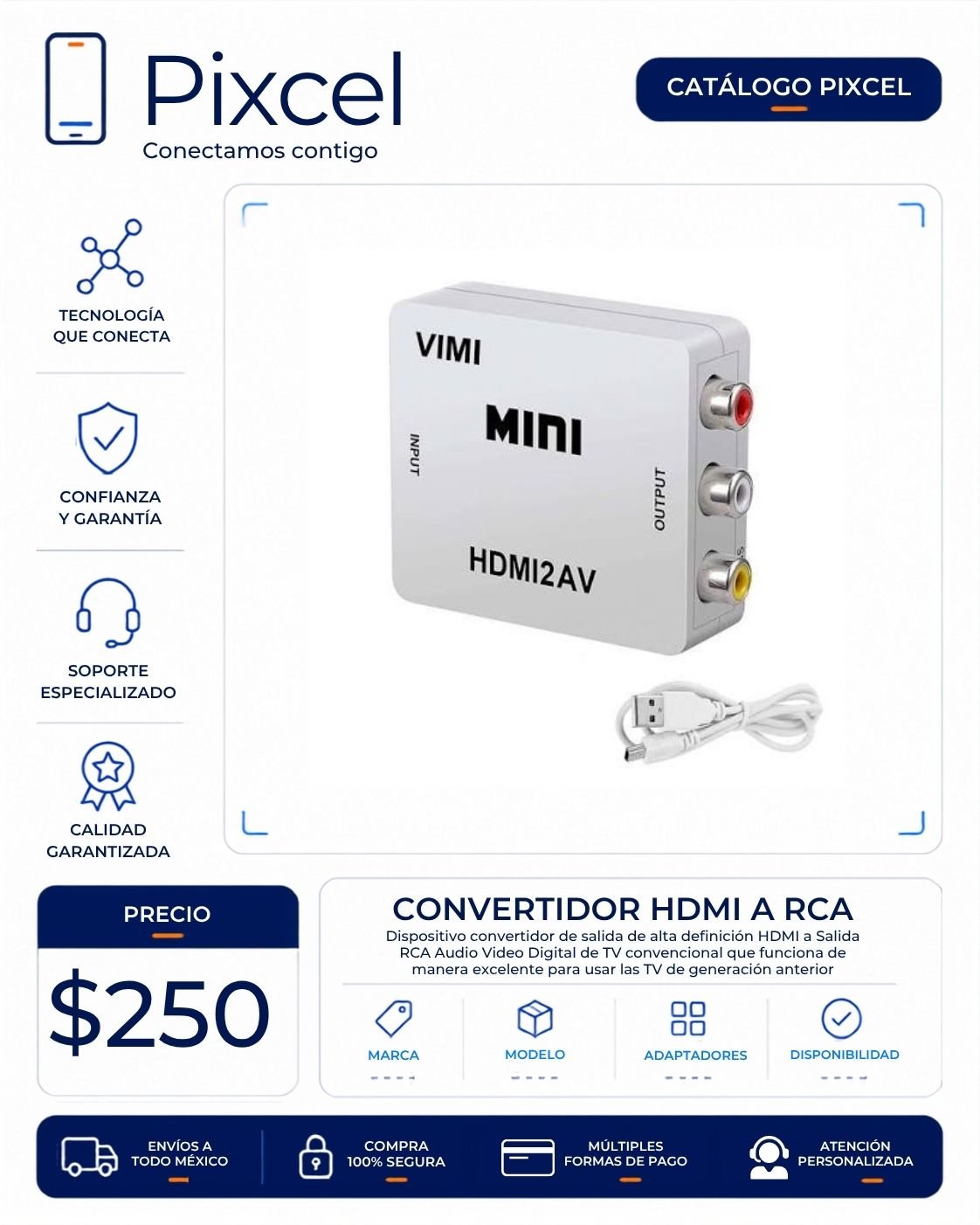 Convertidor HDMI a RCA